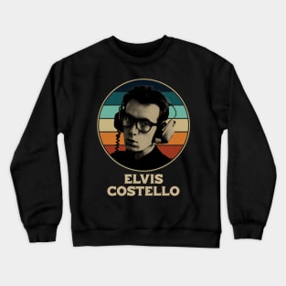 retro elvis costello Crewneck Sweatshirt